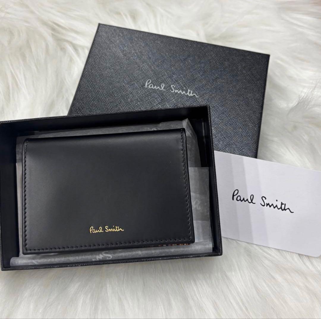 【新品未使用】ポールスミス 名刺入れ 折り財布 箱付き