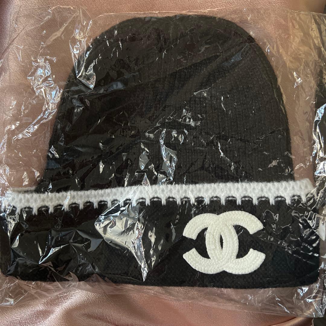 CHANEL ブラック ニット帽
