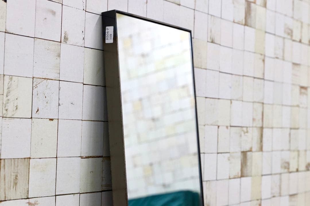 GMHK820○アイアンフレーム インダストリアル ミラー 姿見 鏡 ヴィンテー