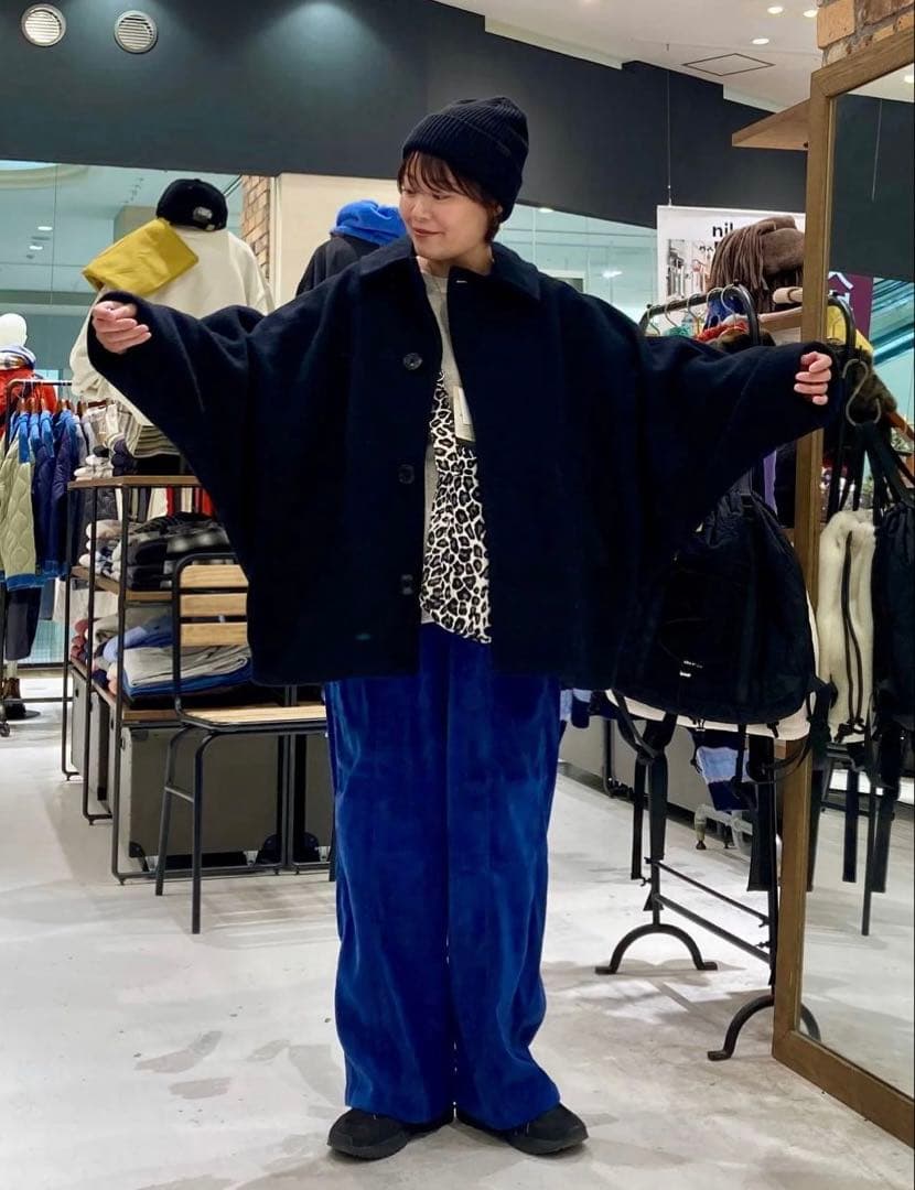 【美品】 niko and… ライトモッサドルマンジャケットコート