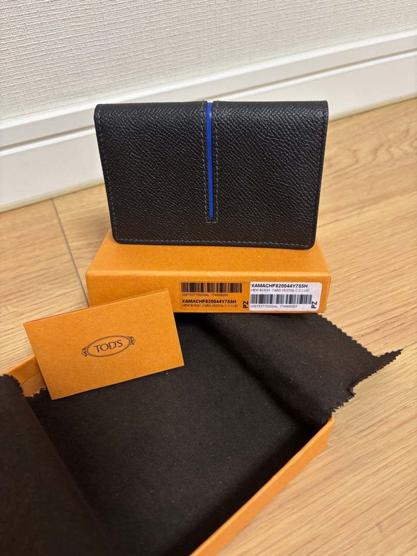 【新品】TOD'S ブラックレザー 名刺入れ