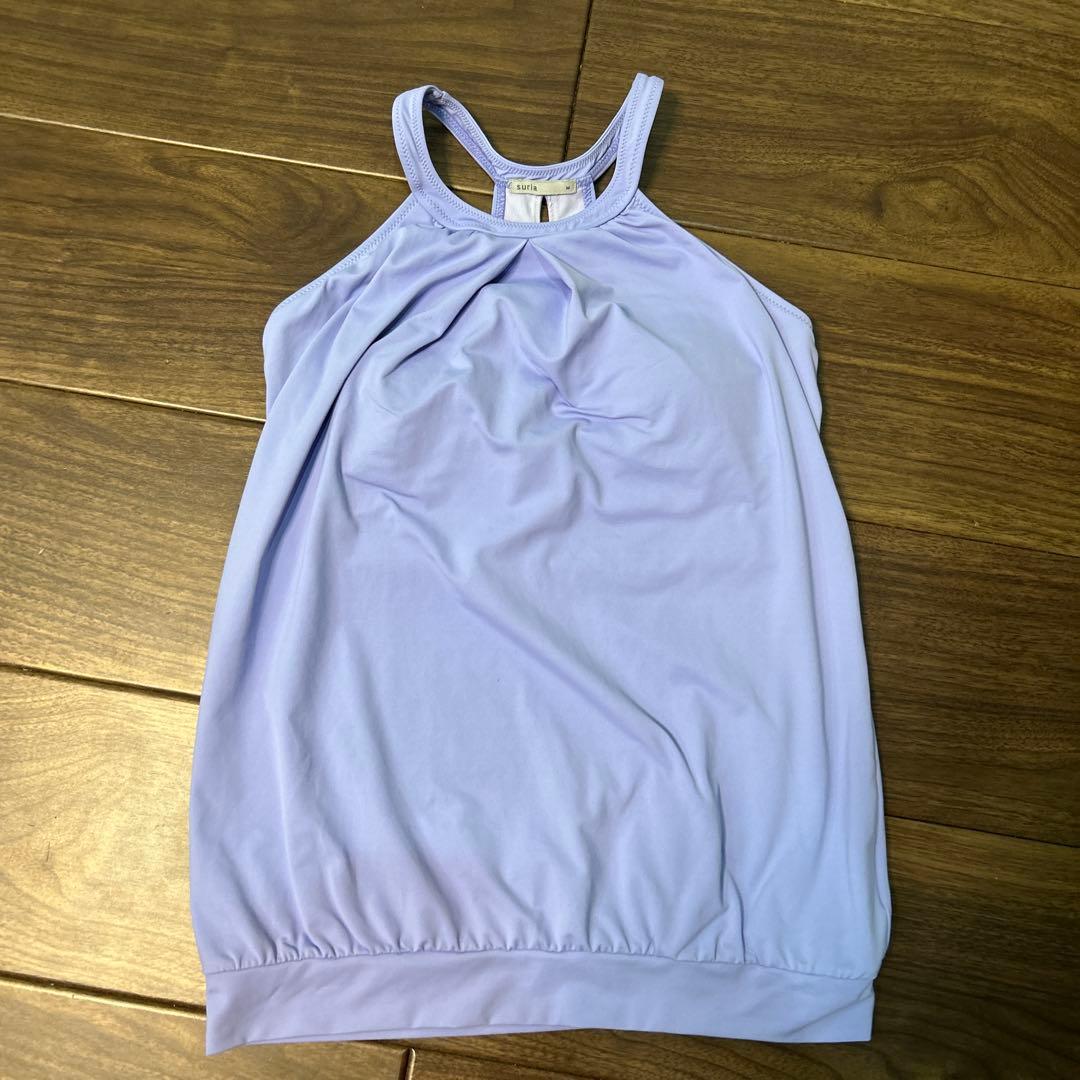 suria M 薄紫 ヨガウェア バックオープン