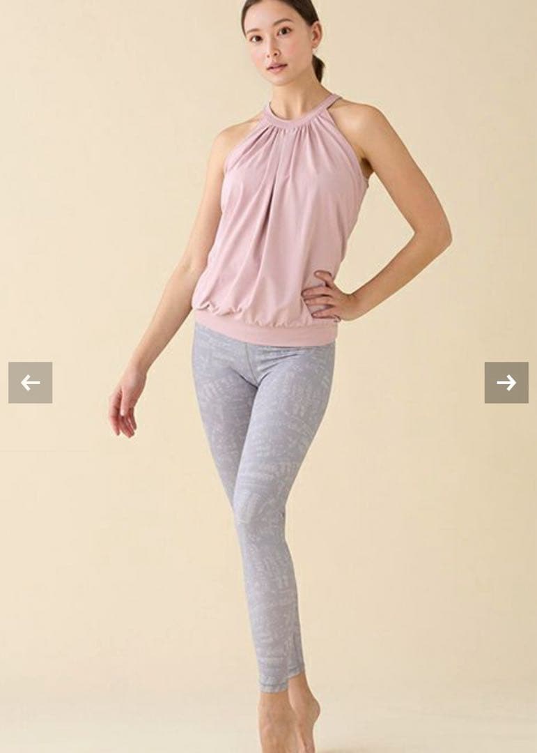 suria M 薄紫 ヨガウェア バックオープン