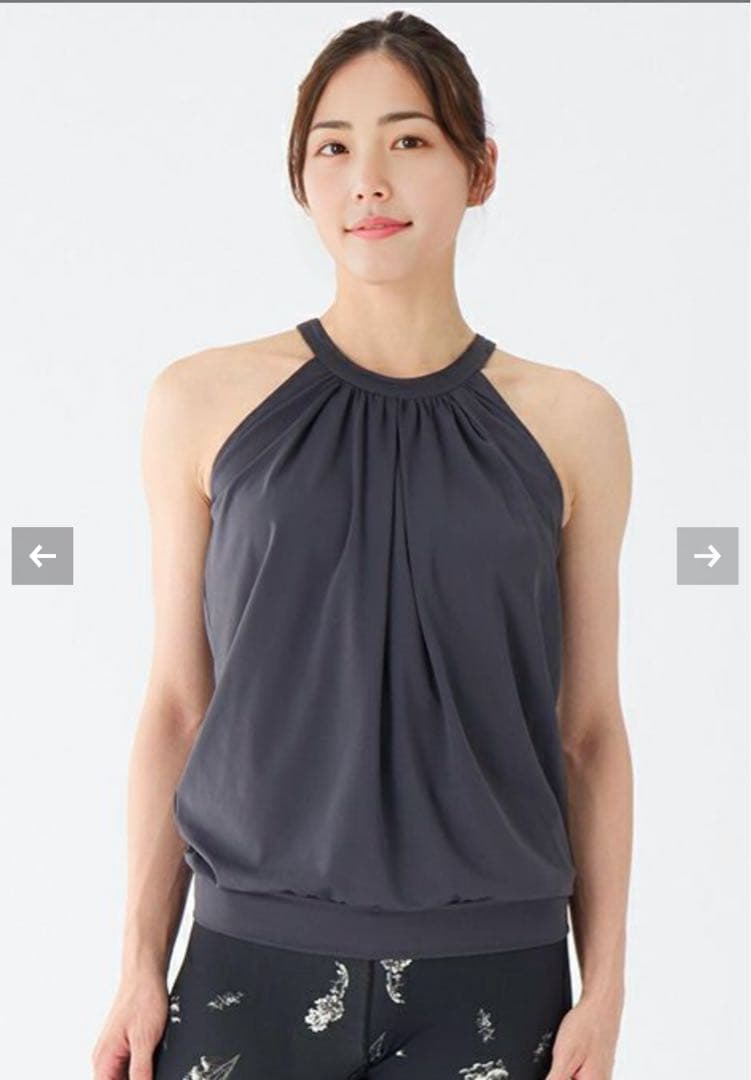 suria M 薄紫 ヨガウェア バックオープン