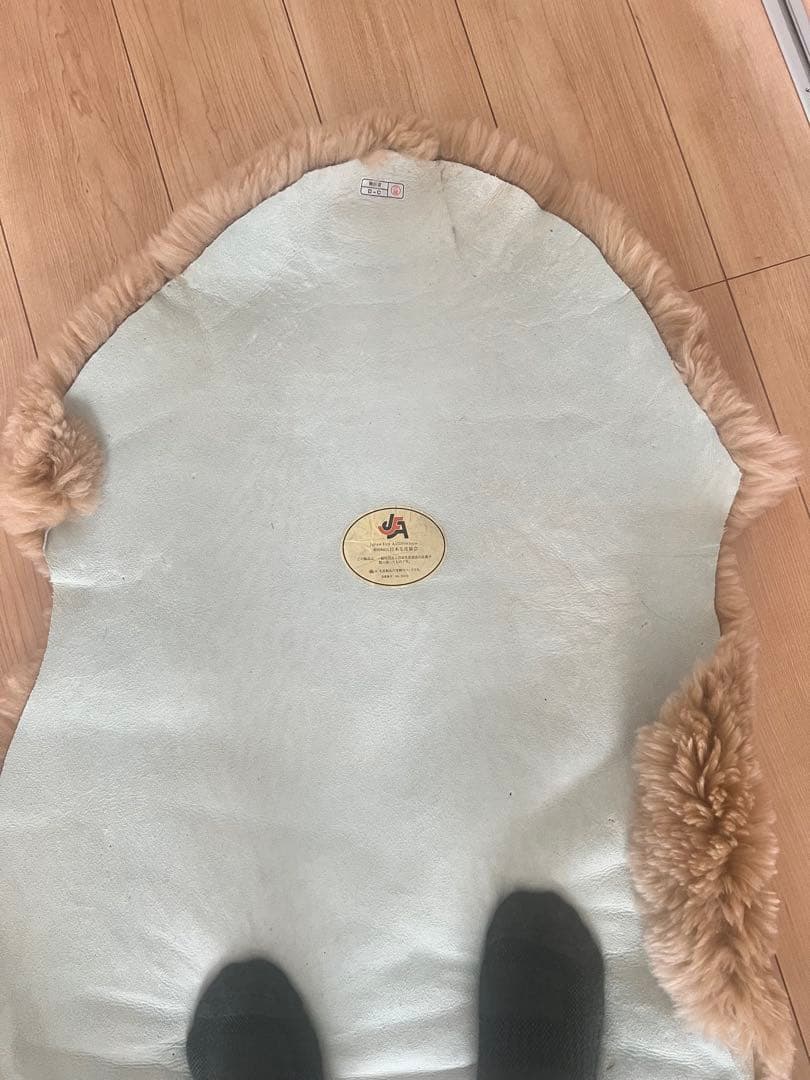 ニチロムートン 羊毛ラグ ブラウン