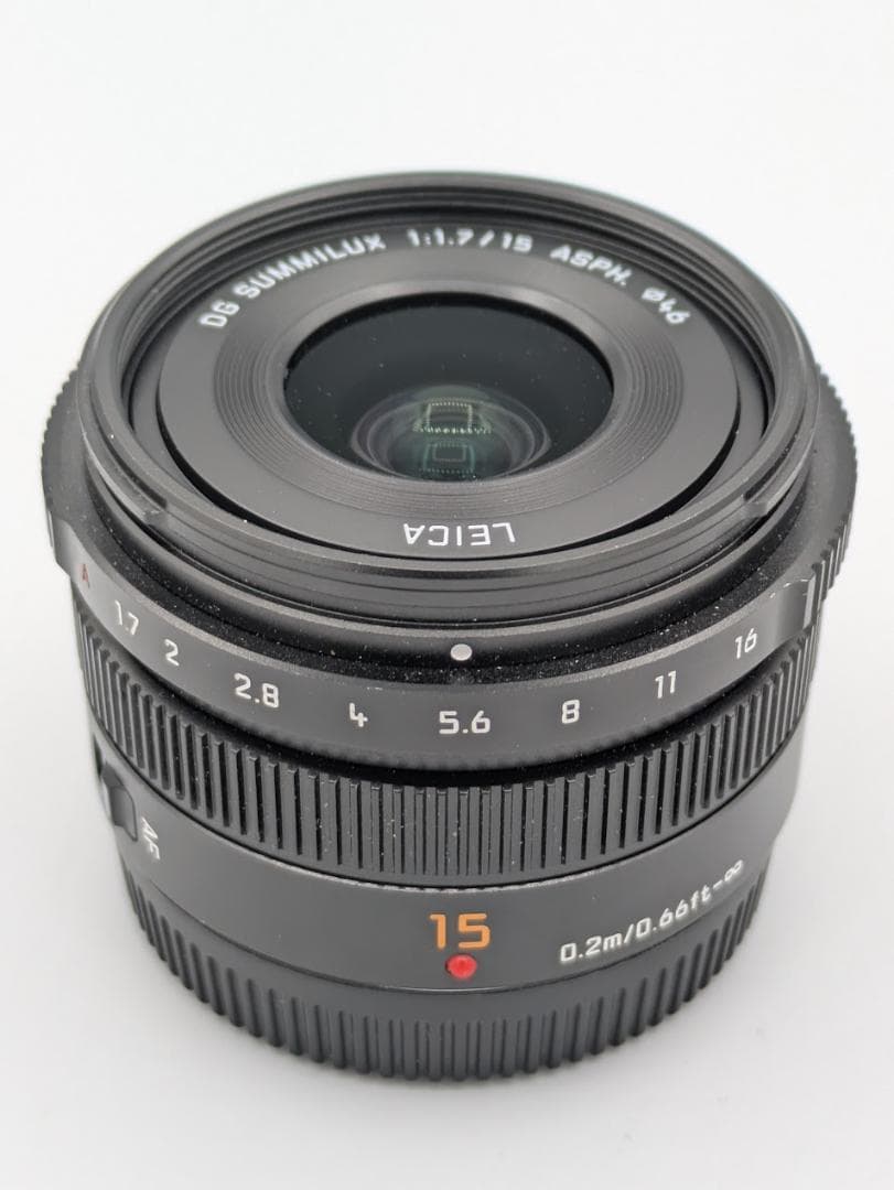 LUMIX H-X015 15mm F1.7 ASPH.レンズ