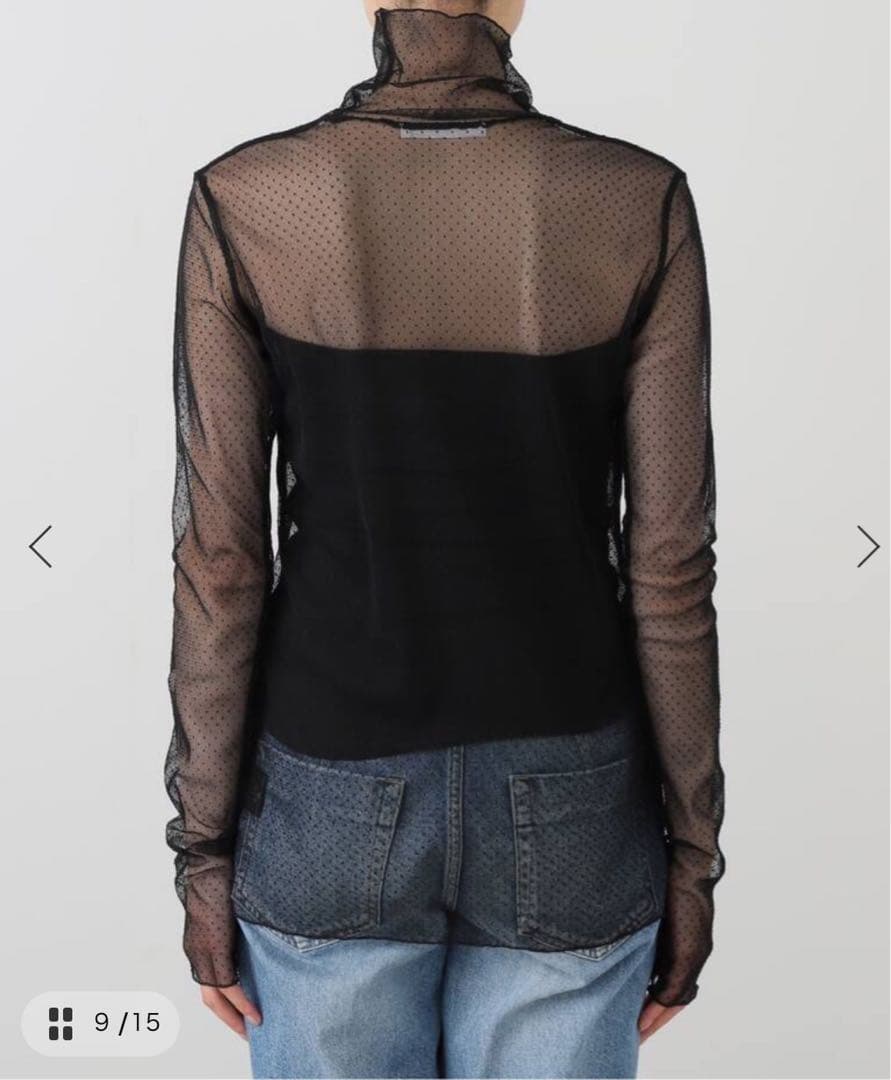 【Col Pierrot/コル ピエロ】 Dot Sheer Blouse