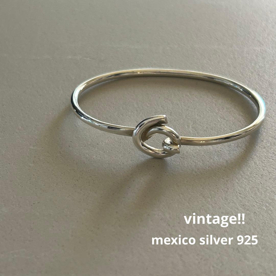 m*o様 ヴィンテージ mexico シルバーバングル　925