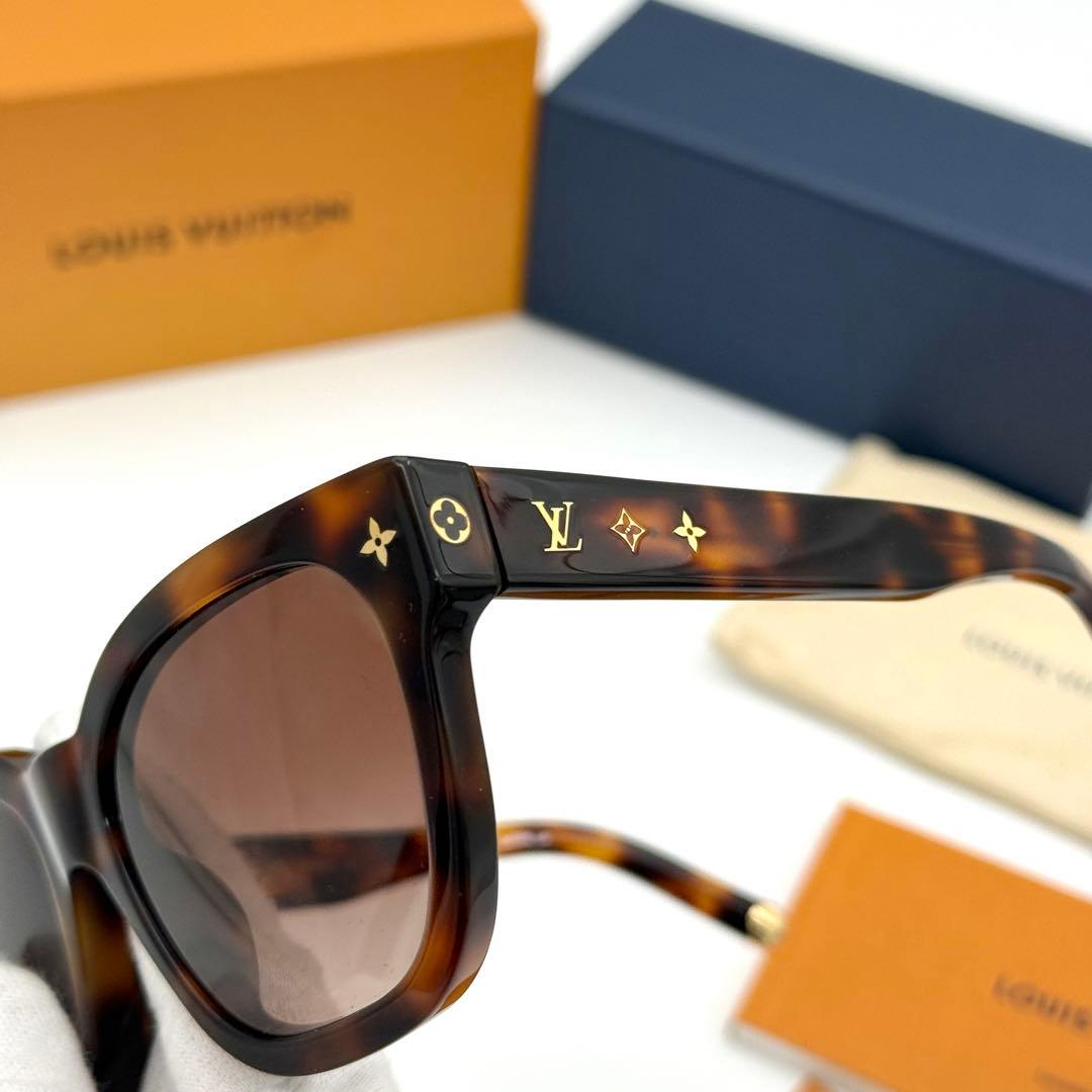 美品 ルイヴィトン サングラス マイ モノグラム スクエア べっ甲 ブラウン