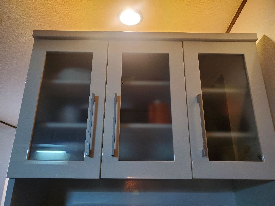 【美品】期間限定4月上旬までに発送！ニトリ食器棚 レジューム　90cm