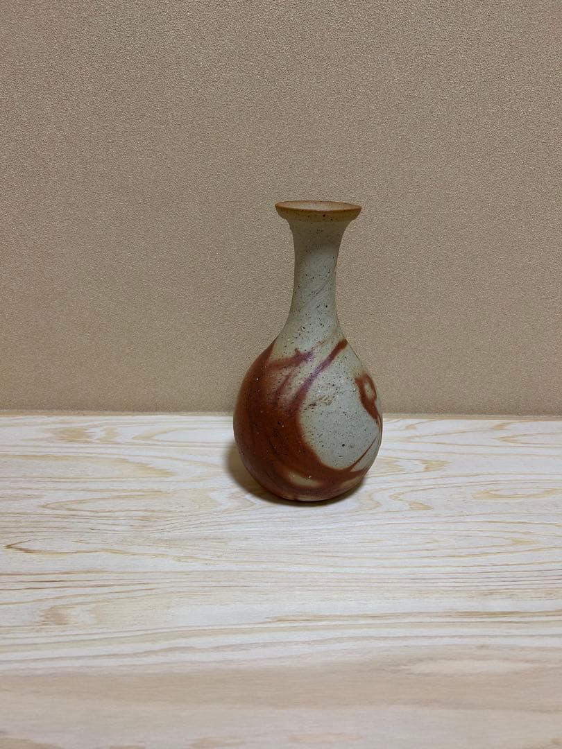 多久　守　緋襷鶴首花入