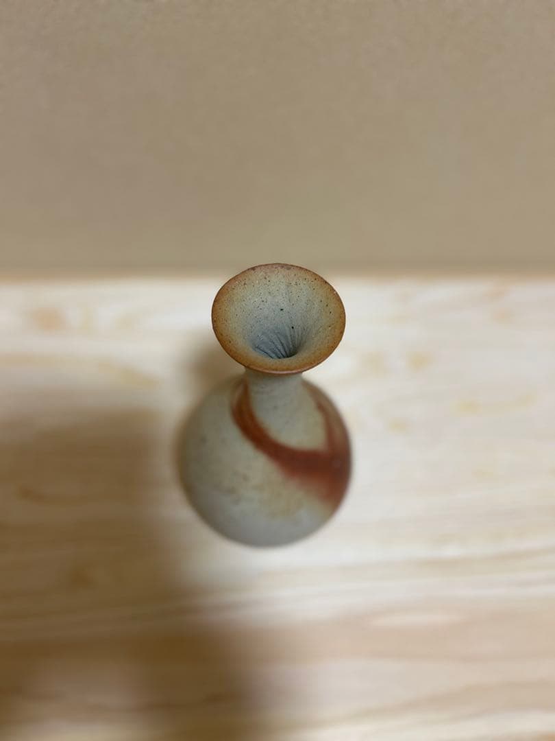 多久　守　緋襷鶴首花入