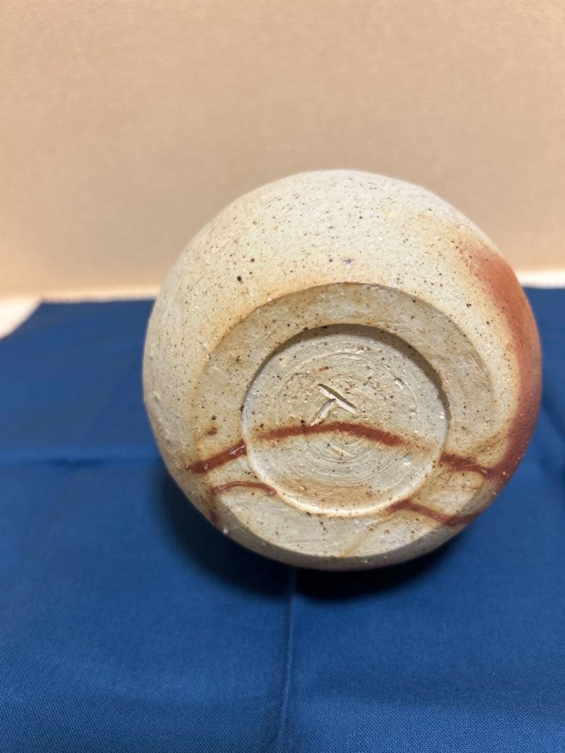 多久　守　緋襷鶴首花入