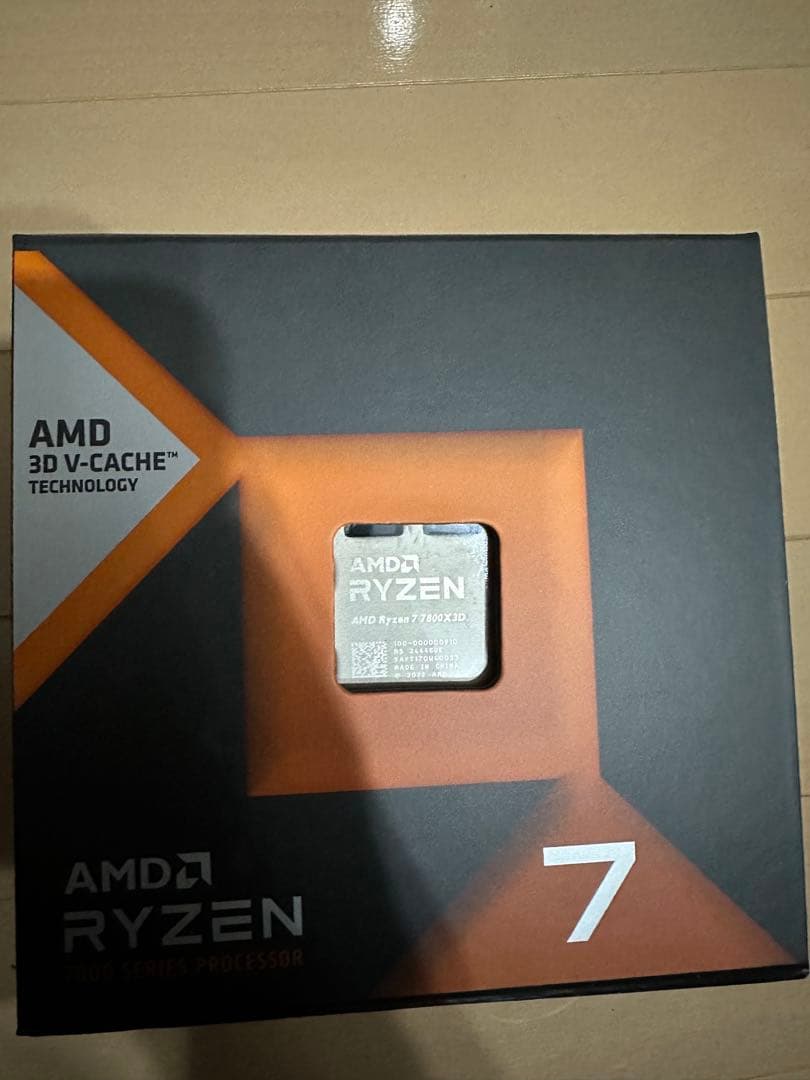 AMD Ryzen 7 7800X3D CPU 本体