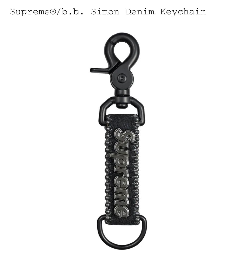 Supreme x b.b. Simon Denim Keychain 黒