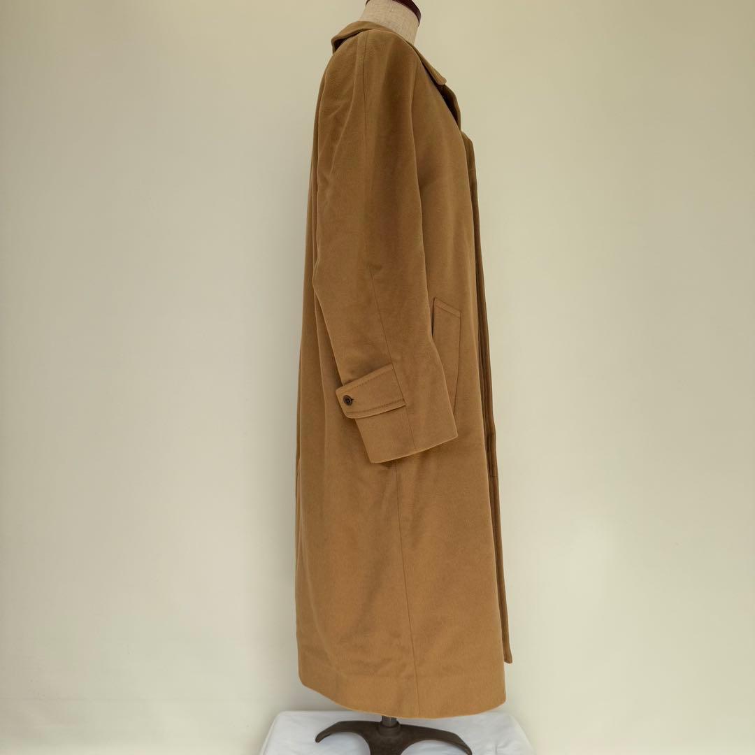 アクアスキュータム ピュアカシミヤ バルカラーコート 英国製 C751