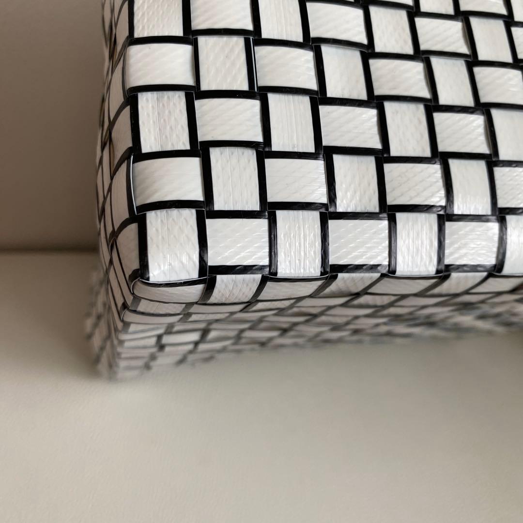 N*☆様 【新品・未使用】マルニマーケット かごバッグ ステンシルバッグ 白 フ