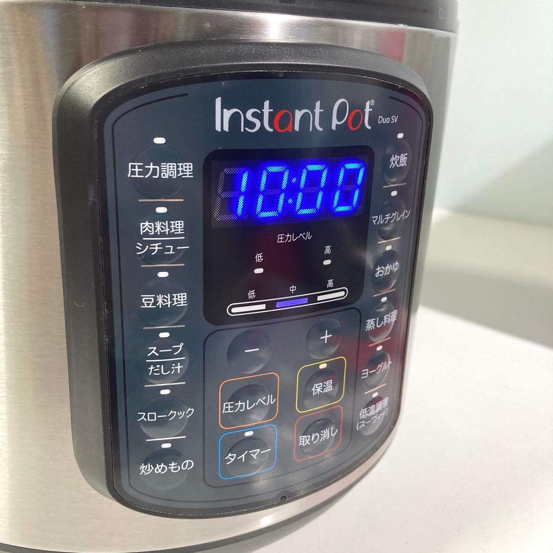 【未使用品】Instant Pot DUO SV 60 電気圧力鍋 6L