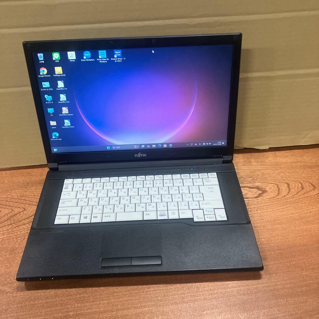 富士通 ノートPC Windows11　DVD付き　爆速SSD搭載