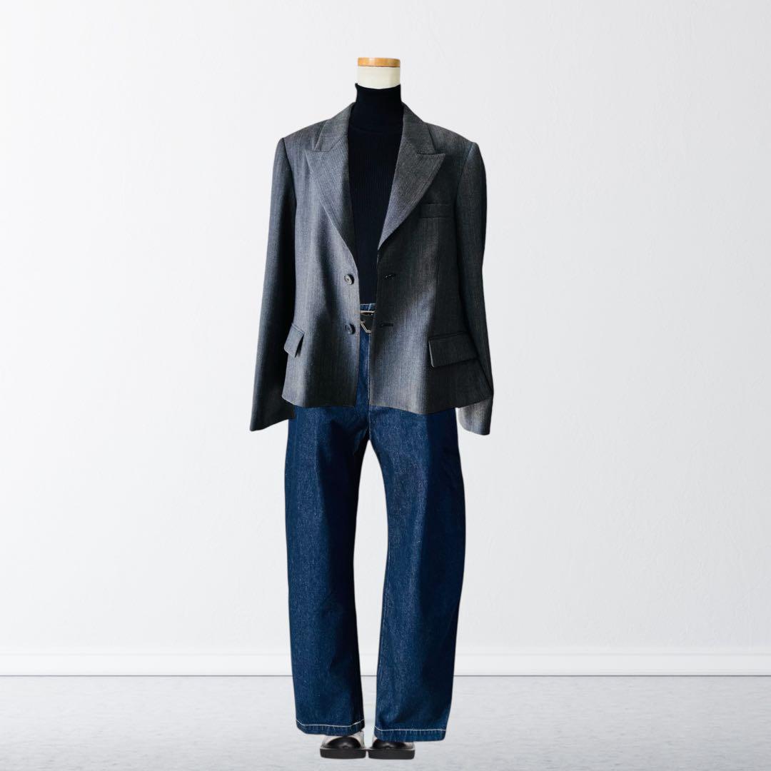 MATTHEW ADAMS DOLAN ケープ風 テーラード ジャケット 細身L