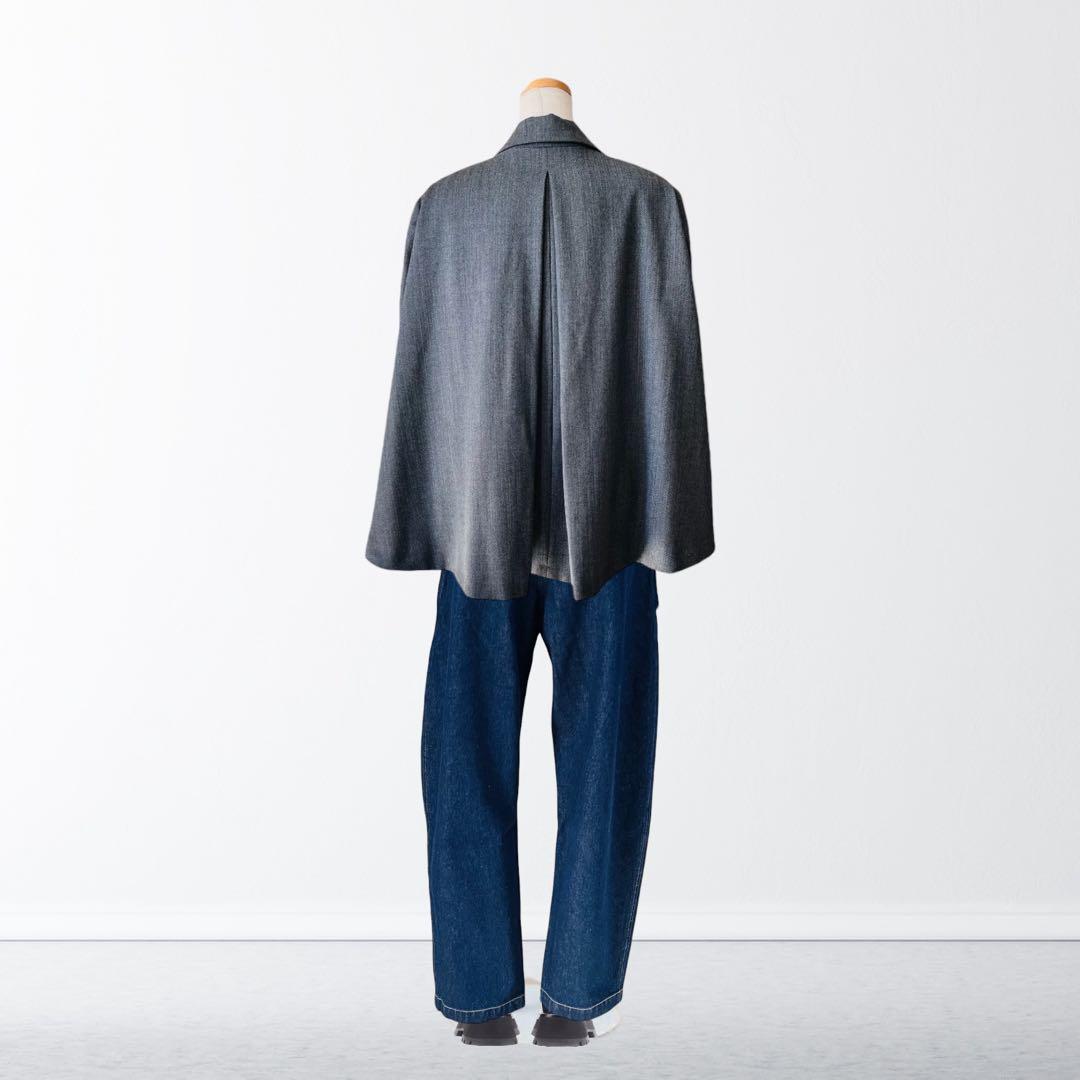 MATTHEW ADAMS DOLAN ケープ風 テーラード ジャケット 細身L