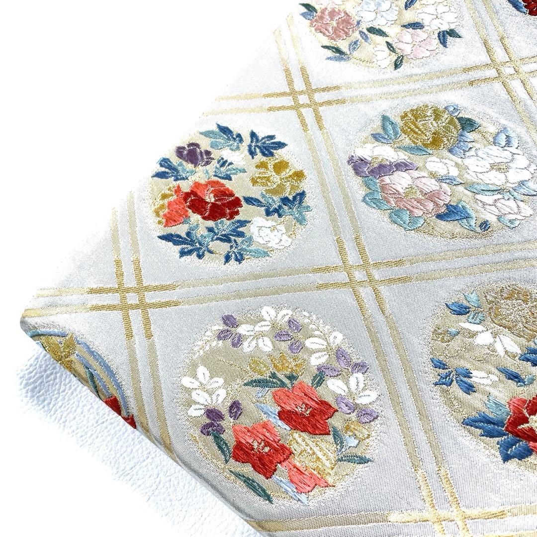 専用帯5916 5940 二点セット●高級 正絹 格天井絵紋 六通 袋帯