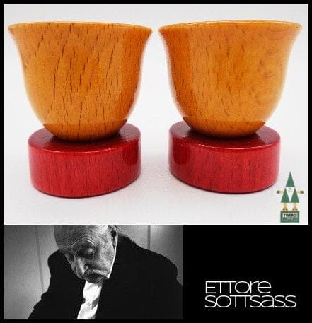 〖エットーレ・ソットサス〗Alessi Twergiシリーズ木製エッグカップ①