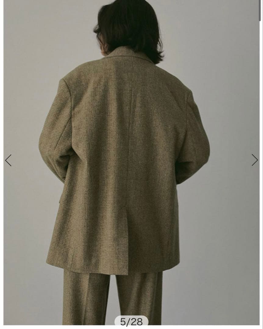 【新品未使用タグ付き】チェックツィードテーラージャケット　etretokyo