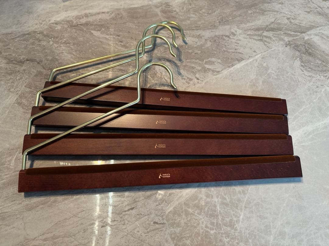 ⬛︎新品⬛︎4本セット ナカタハンガー AUT-11 スラックスハンガー スーツ