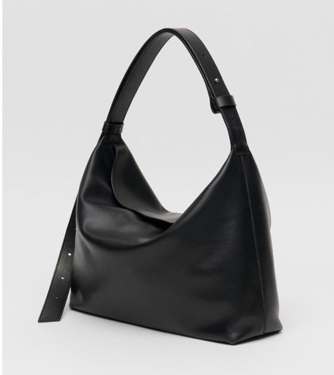 LE ABONNE ルアボネ ブラック 黒 羊 レザー ハンドバッグ ショルダー