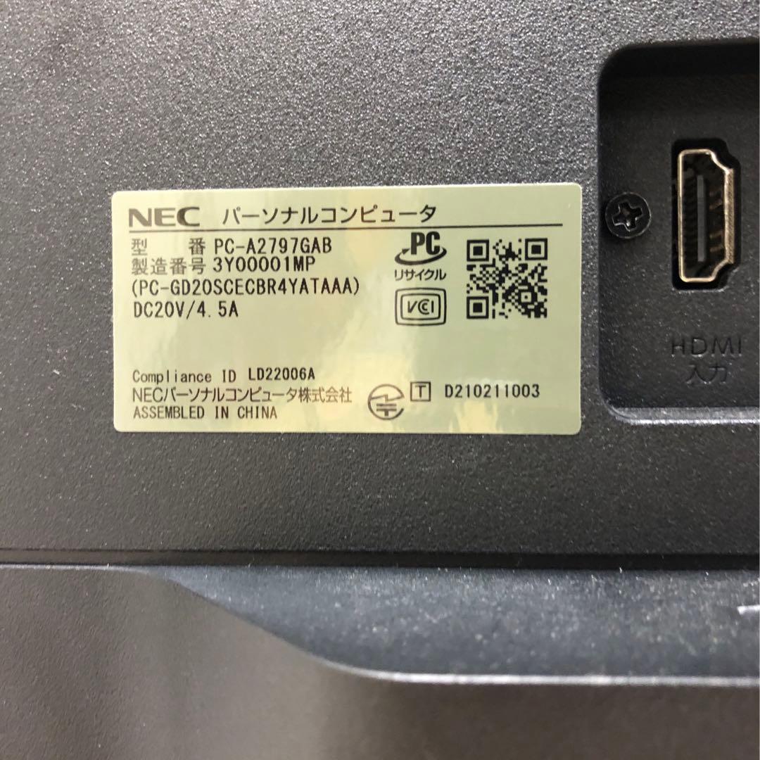 27型液晶　テレビ一体型デスクトップPC　LAVIE