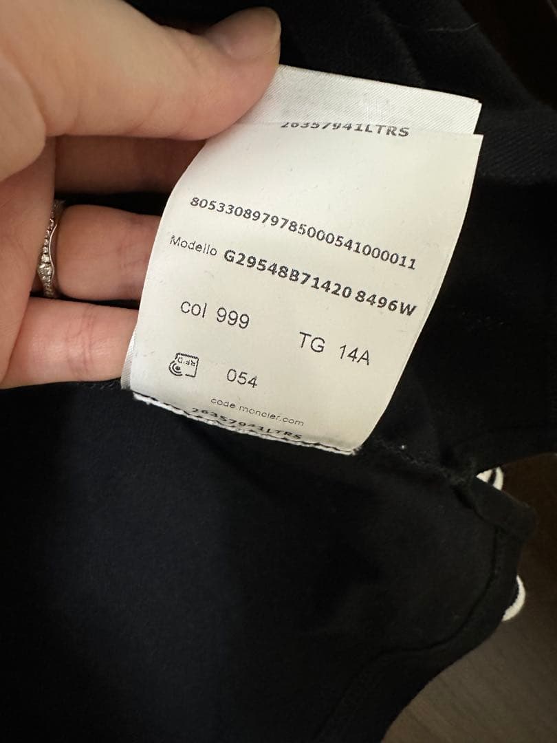 新品未使用タグ付き★MONCLER★長袖ポロシャツ