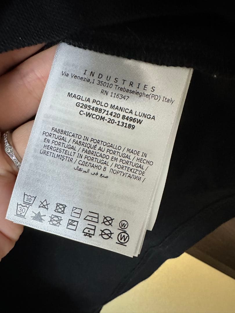 新品未使用タグ付き★MONCLER★長袖ポロシャツ