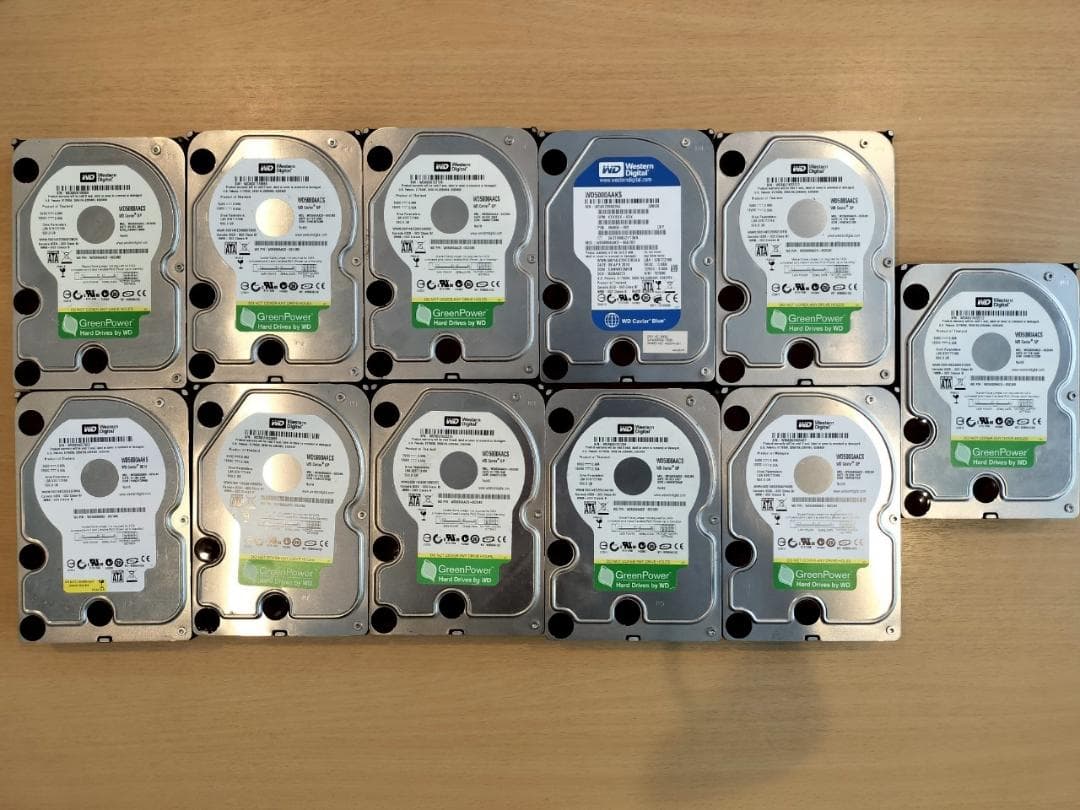 【ジャンク】WD 500GB HDD セット【匿名配送】