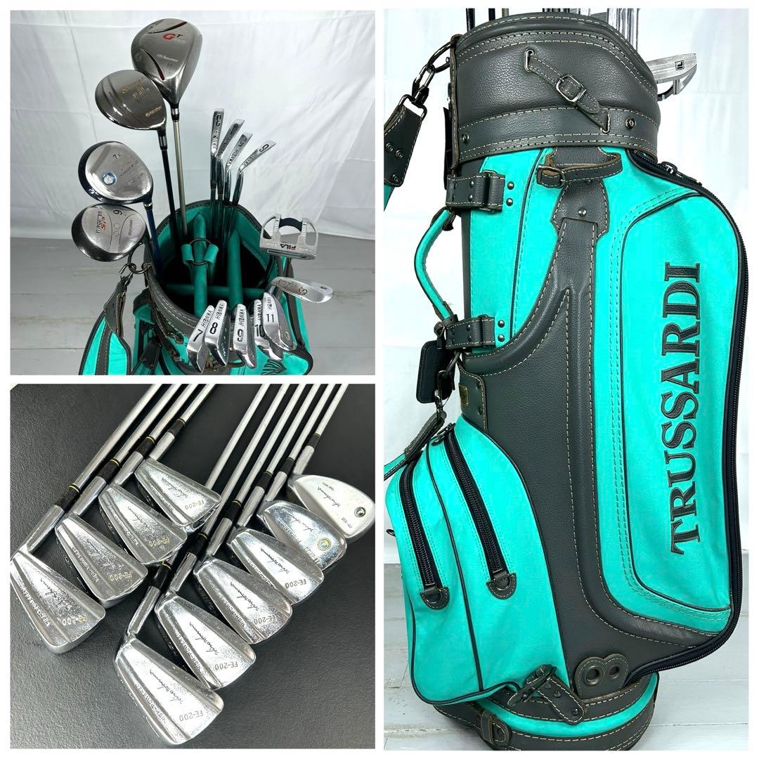 本格派 メンズゴルフクラブ 15本 フルセット フルセット トラサルディ バック