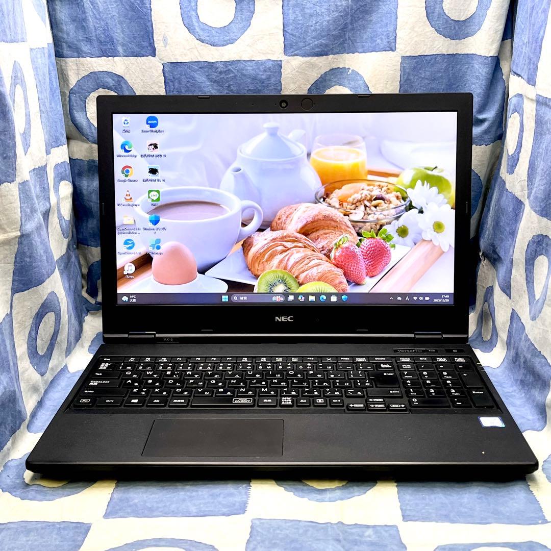 第8世代♡快適SSD +HDD☆マットな黒ノートパソコン♪カメラ付き！Win11