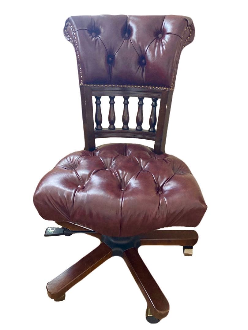 【8月末まで限定サマーSALE！】デスクチェア　チョコレートブラウンヴィンセント