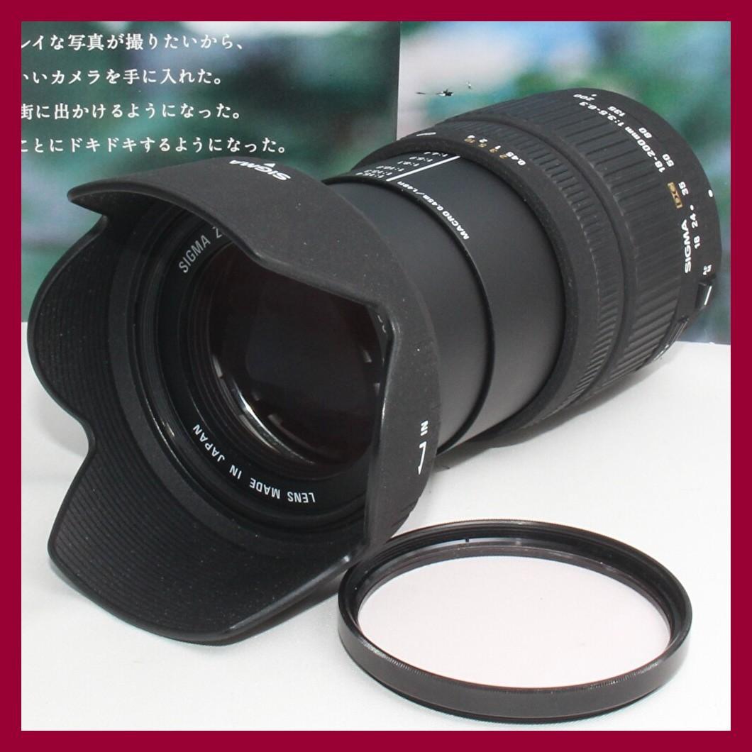 ✨１本で近遠対応の神レンズ✨❤️シグマ DC 18-200 mm キャノン用❤️