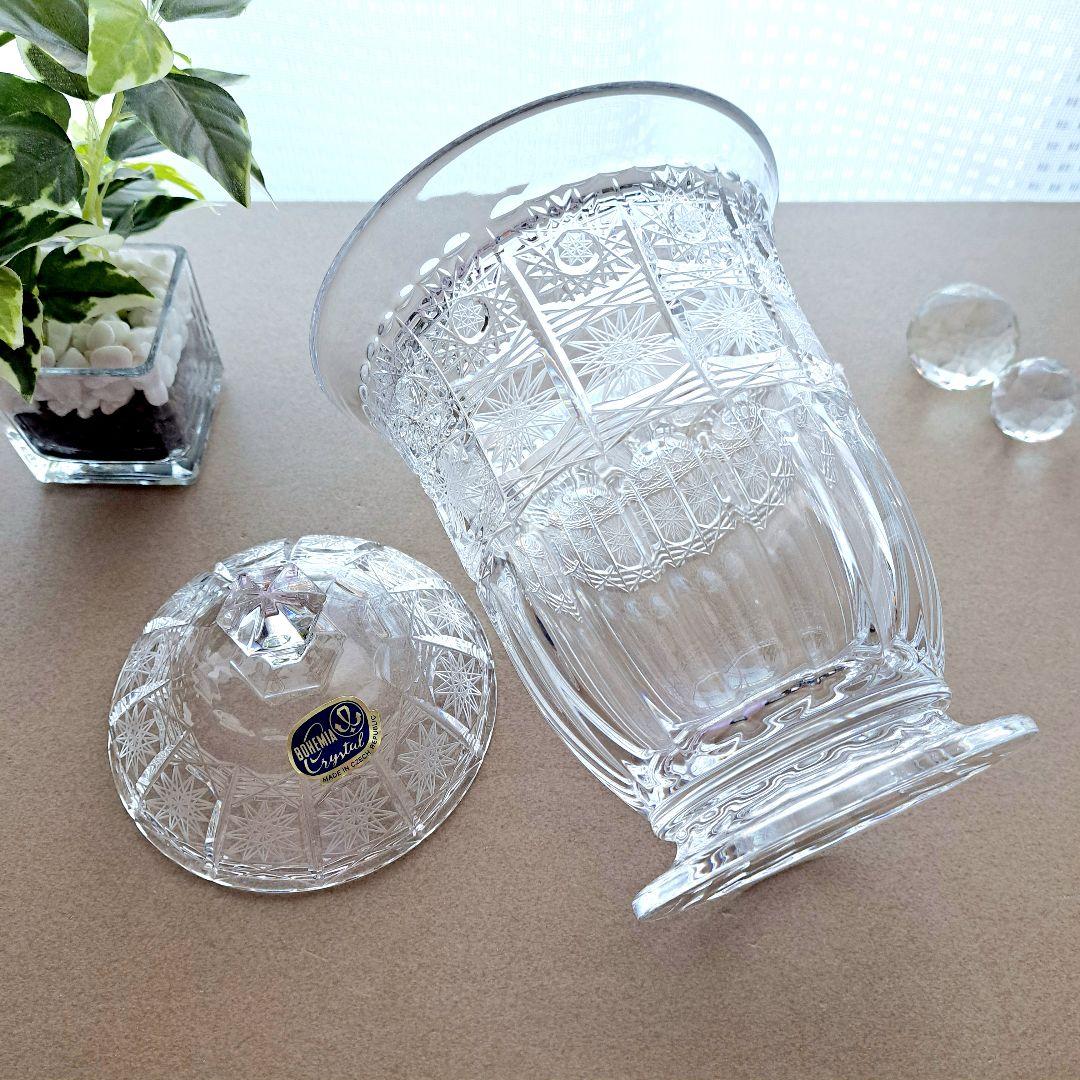 BOHEMIA★ボヘミアクリスタル★ボックス★キャニスター★大★未使用