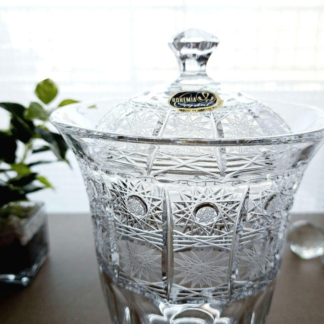 BOHEMIA★ボヘミアクリスタル★ボックス★キャニスター★大★未使用