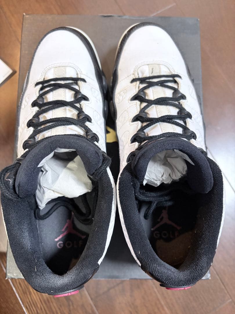 エアジョーダン9 ゴルフシューズ ホワイト/ブラック