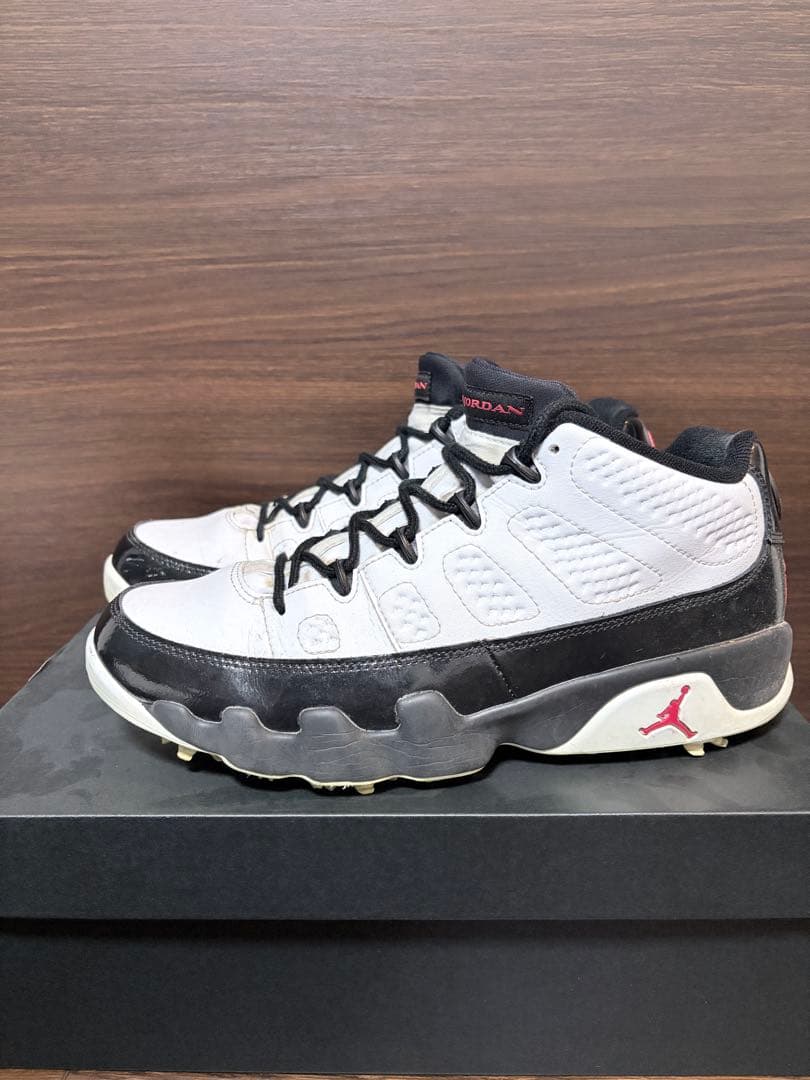 エアジョーダン9 ゴルフシューズ ホワイト/ブラック