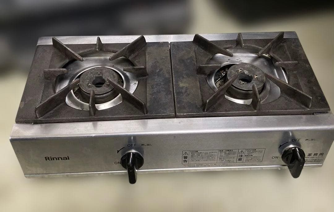 Rinnai 業務用二口ガスコンロ RSB-206A 都市ガス