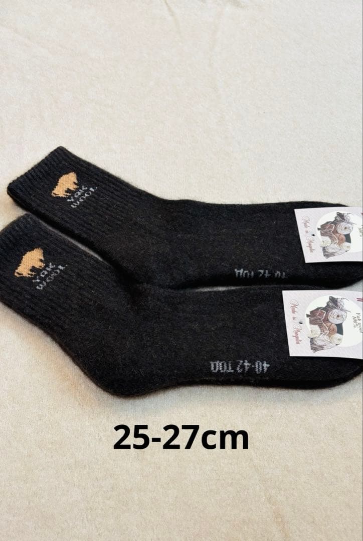 専用！ヤクウールソックス ヤク100％ 25-27cm 4足 モンゴル産 厚手