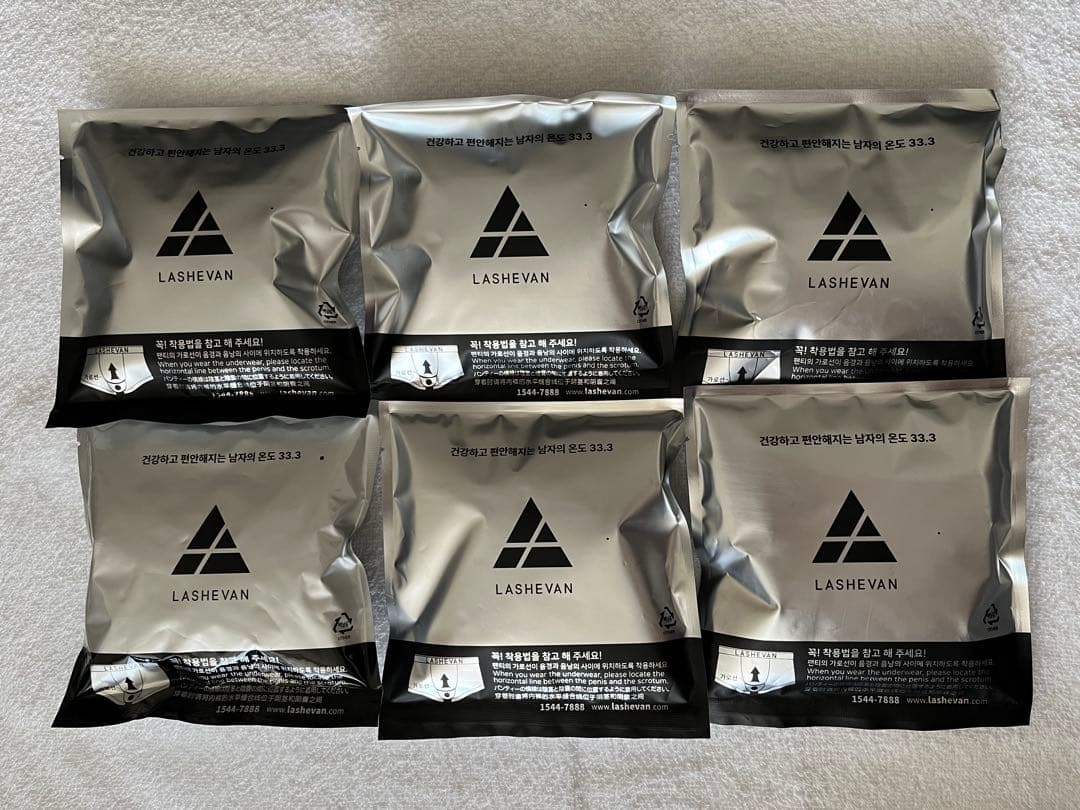 6枚セット LASHEVAN プレミアム ボクサーパンツ Ｌサイズ