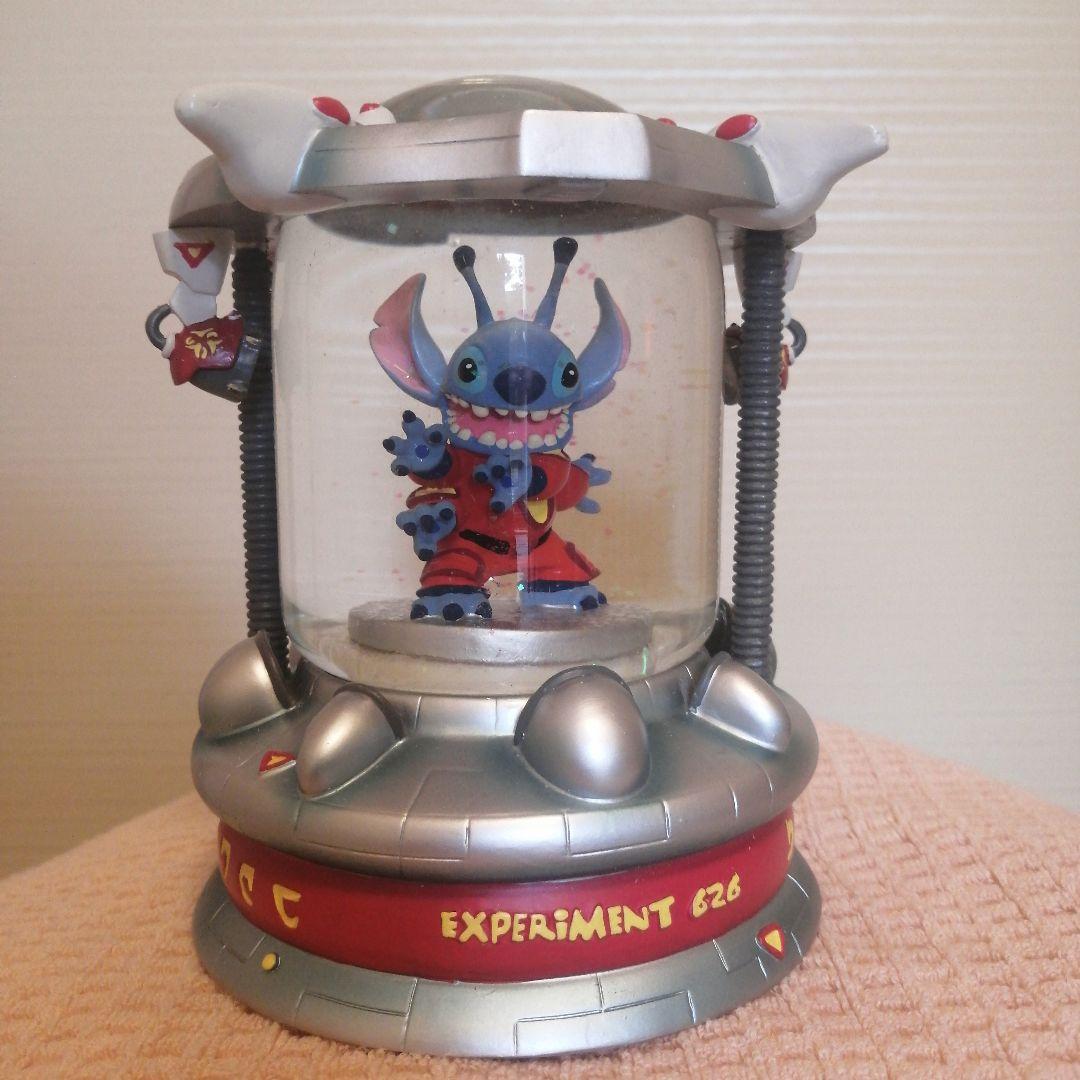 レア Disney スティッチ フィギュア 　スノーグローブ 初期型