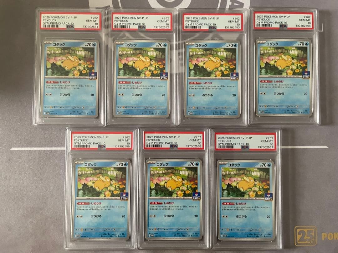 【PSA10】7連番 コダック ジムプロモ しめりけ 262/sv-p