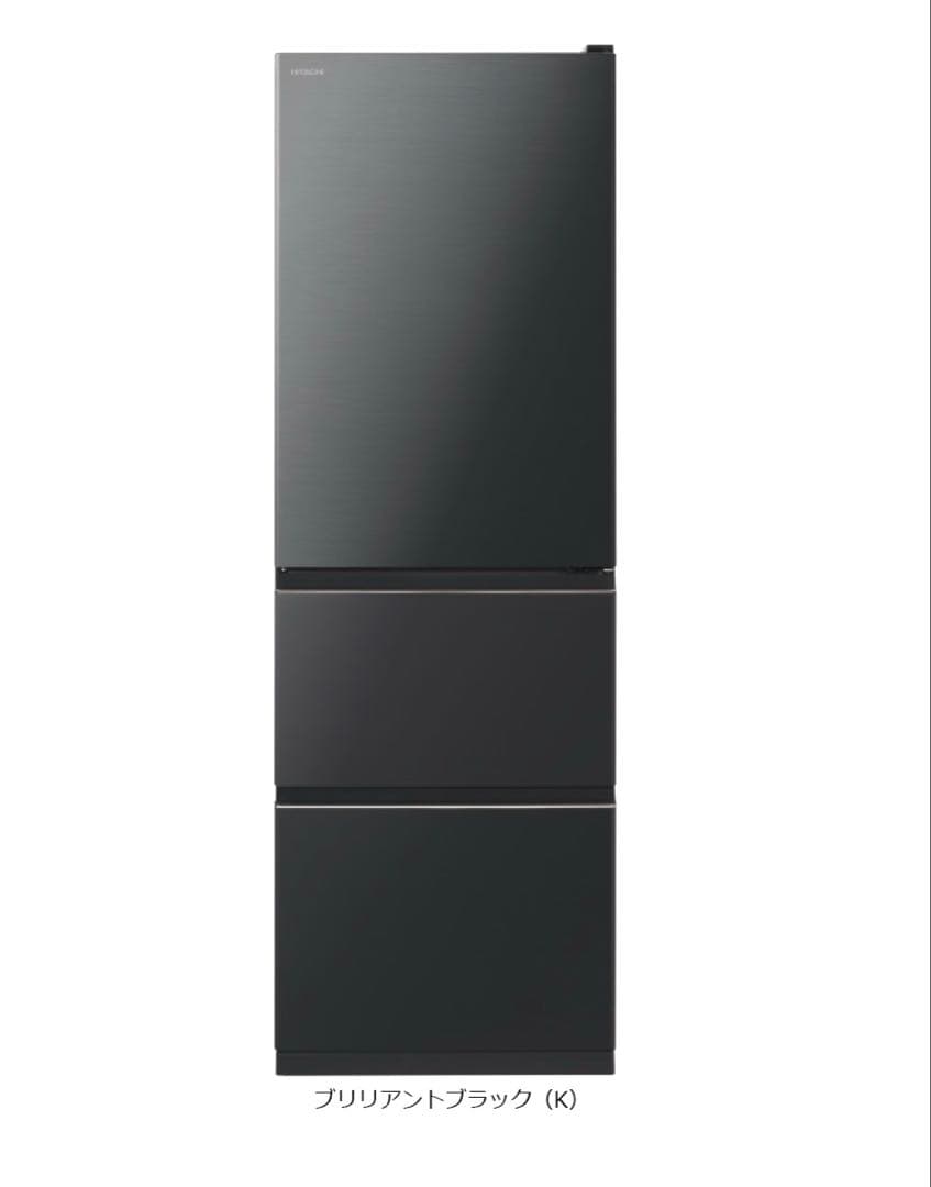 choco　HITACHI 日立 375L 冷蔵庫 R-V38KV(K)