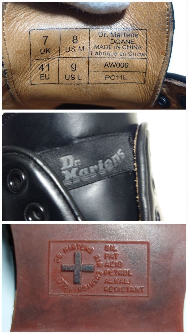 Dr.Martens ドクターマーチン DOANE レザー スエード 黒