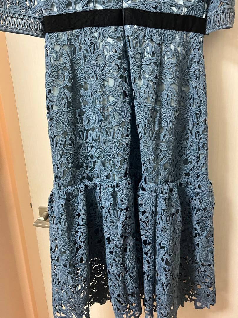 CELFORD レースワンピース ブルー　38